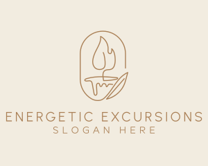 Scented Candle Light  logo design