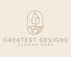 Scented Candle Light  logo design