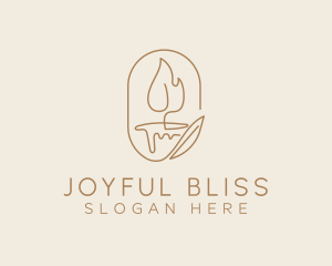 Scented Candle Light  logo design