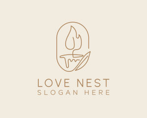 Scented Candle Light  logo design