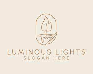 Scented Candle Light  logo design