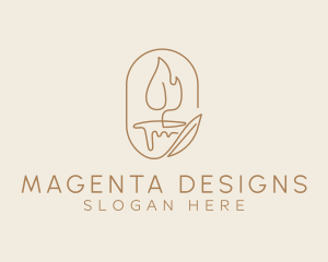 Scented Candle Light  logo design