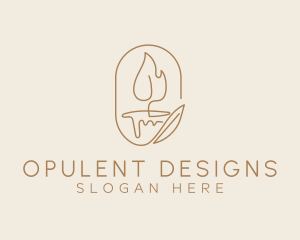 Scented Candle Light  logo design