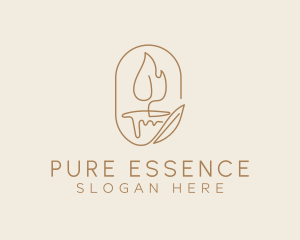 Scented Candle Light  logo design