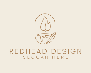 Scented Candle Light  logo design