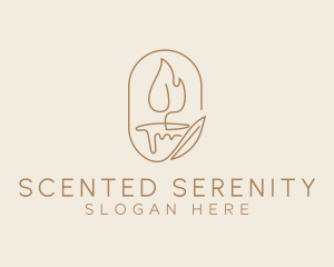 Scented Candle Light  logo design