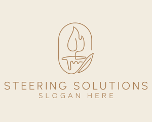 Scented Candle Light  logo design