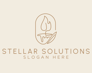 Scented Candle Light  logo design