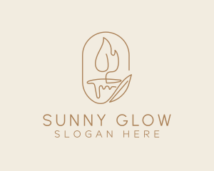 Scented Candle Light  logo design