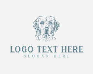 Golden Retriever Dog logo