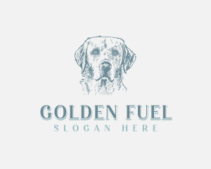 Golden Retriever Dog logo design