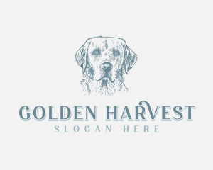 Golden Retriever Dog logo design