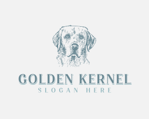 Golden Retriever Dog logo design