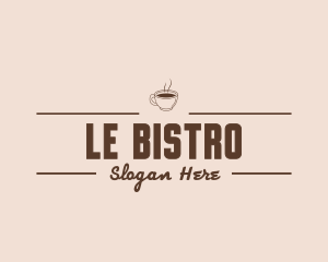 Coffee Bistro Cafeteria logo design