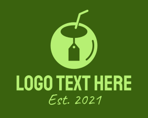 Green Coconut Tag  logo