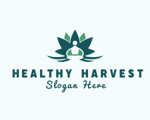 Healthy Lifestyle Yoga logo design