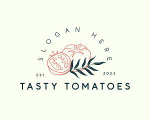 Tomato Vegetable Farming logo design