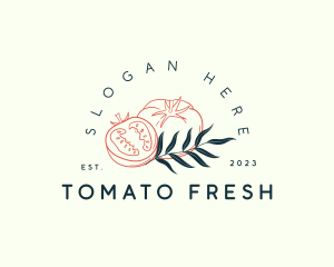 Tomato Vegetable Farming logo design