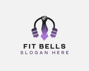 Fitness Gym Music logo design