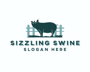 Pig Farm Livestock logo design