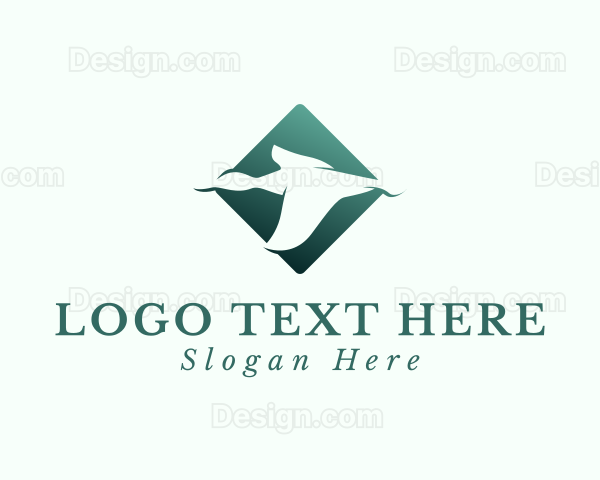 Elegant Duck Bird Logo