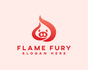 Flame Pig Restaurant logo design