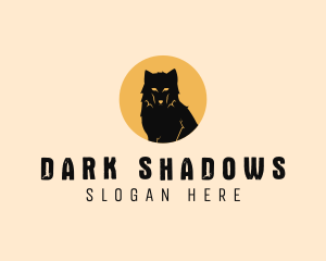 Wild Wolf Shadow  logo design