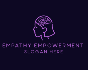 Woman Mental Awareness logo design