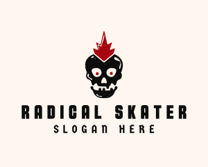 Skater Punk Skull logo