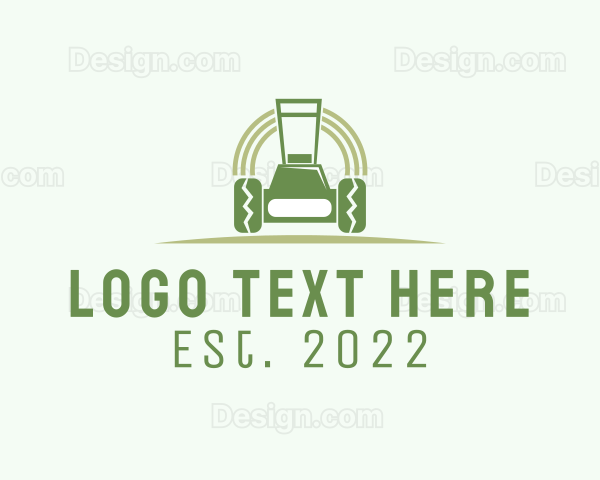 Lawn Mower Landscaping Logo