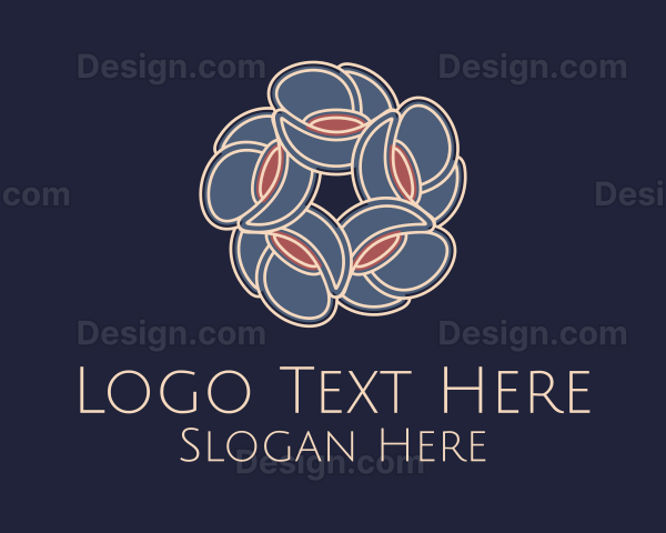 Radial Flower Decor Logo