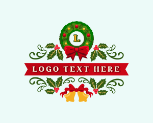 Christmas Holiday Wreath logo