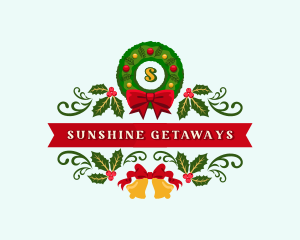 Christmas Holiday Wreath logo