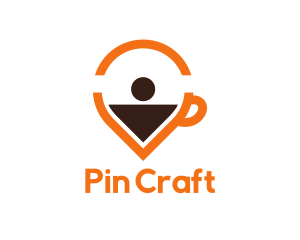 Coffee Location Pin logo design