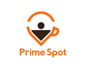 Coffee Location Pin logo