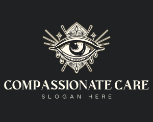 Mystical Oracle Eye logo design