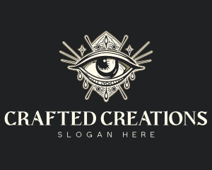 Mystical Oracle Eye logo design