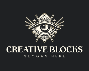 Mystical Oracle Eye logo design