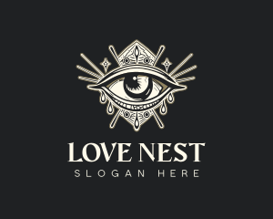 Mystical Oracle Eye logo design