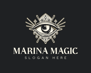 Mystical Oracle Eye logo design