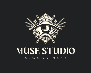 Mystical Oracle Eye logo design