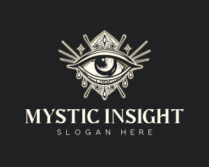 Mystical Oracle Eye logo design