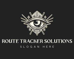 Mystical Oracle Eye logo design