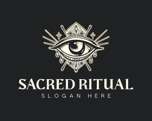 Mystical Oracle Eye logo design