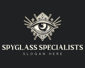 Mystical Oracle Eye logo design