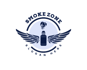 Vape Device Smoke logo design