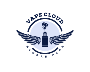 Vape Device Smoke logo design