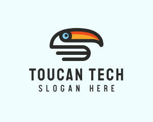 Bird Toucan Beak logo design