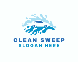 Vehicle Cleaning Water  logo design