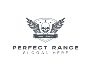 Skull Wing Army logo design